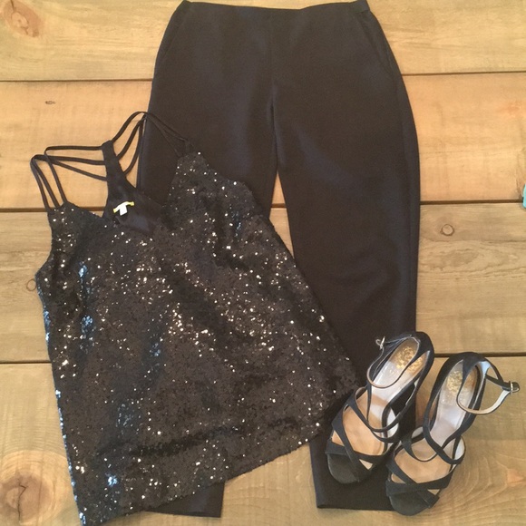 Black Ankle Length Pants - Picture 3 of 6